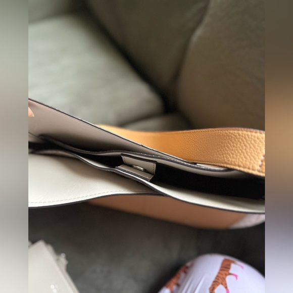 Calvin Klein Tan and Gray Crossbody Bag with Pouch - Picture 5 of 8